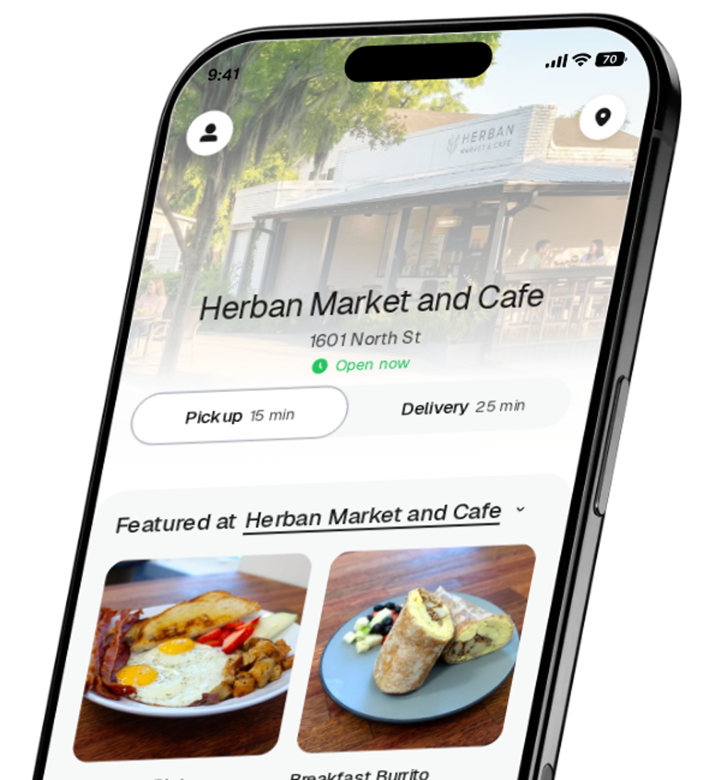 Herban Market and Cafe app preview